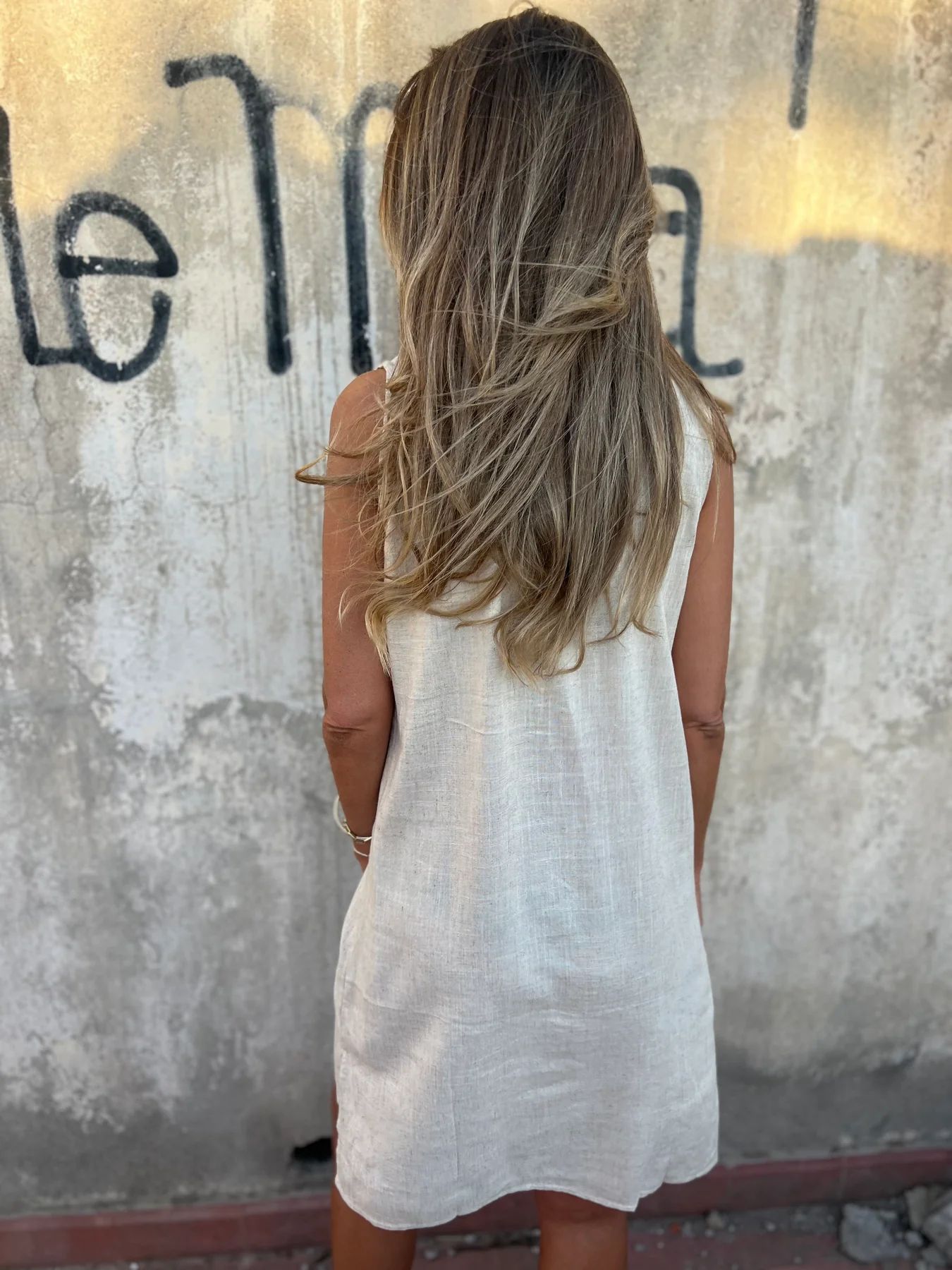 רות | שמלה צבעונית ונשית מכותנה ופשתן