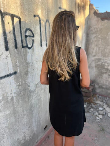 רות | שמלה צבעונית ונשית מכותנה ופשתן